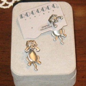 Roccoco Pewter Earrings- New